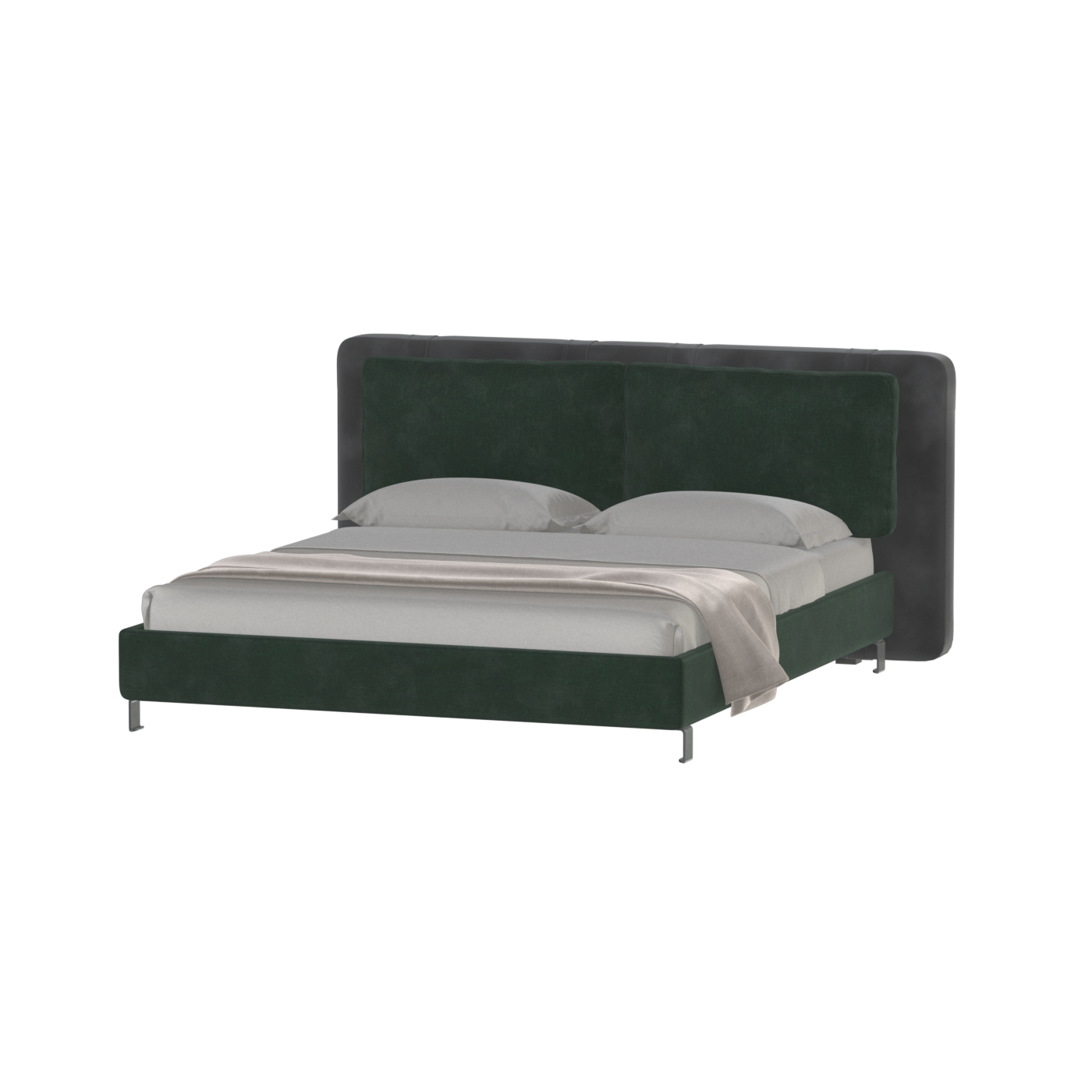 Giovanna Double Bed with Elegant Headboard