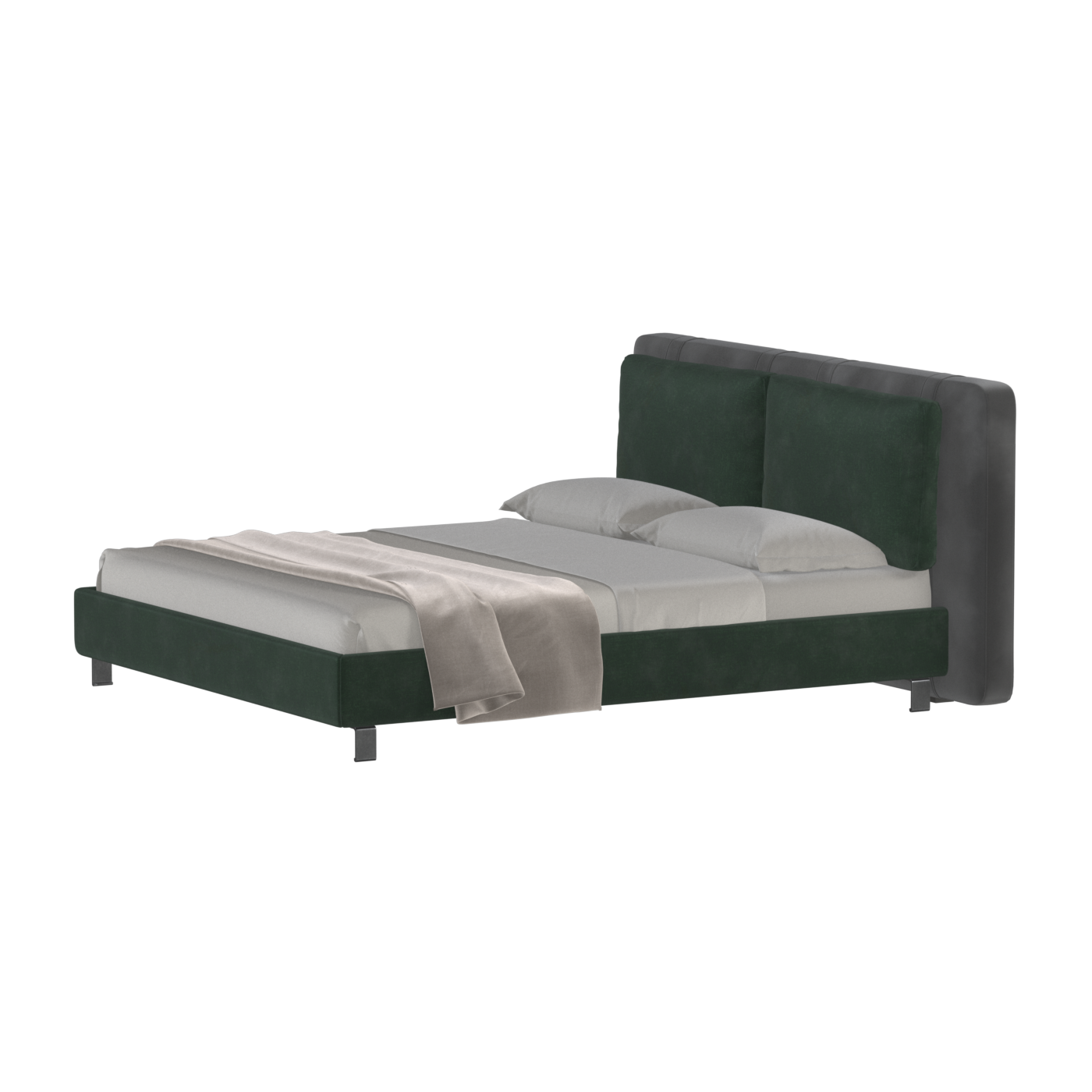 Giovanna Double Bed with Elegant Headboard
