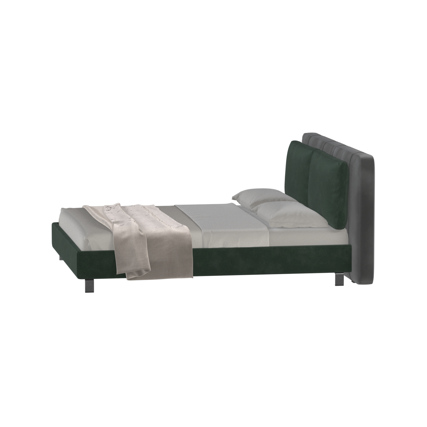 Giovanna Double Bed with Elegant Headboard