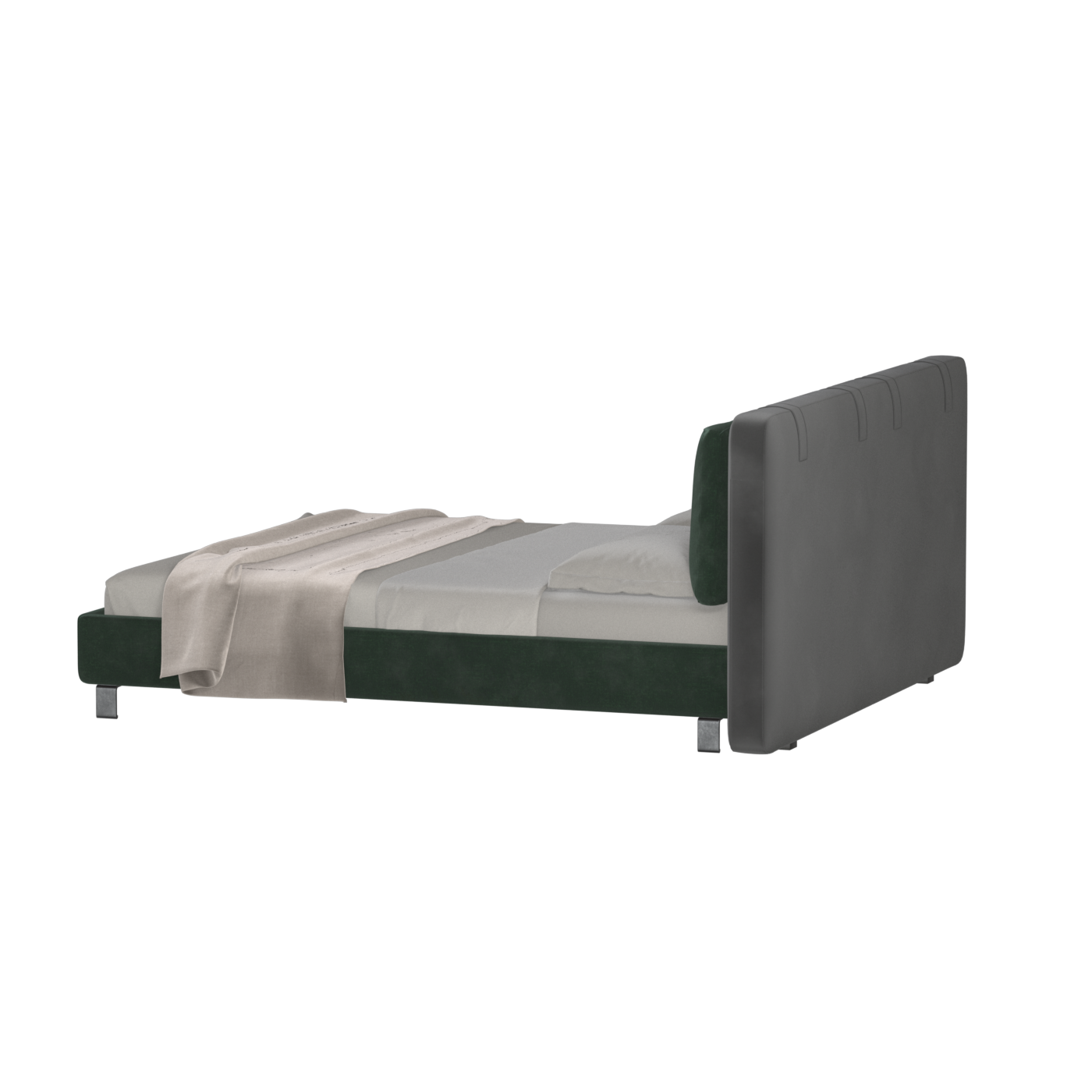 Giovanna Double Bed with Elegant Headboard