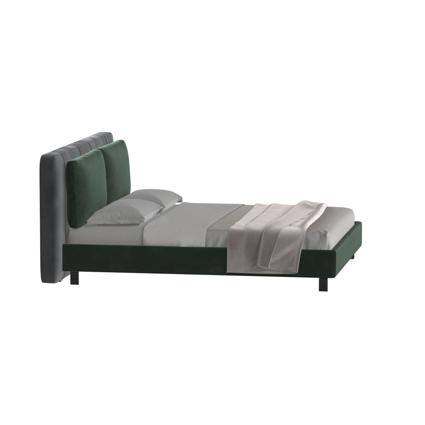 Giovanna Double Bed with Elegant Headboard