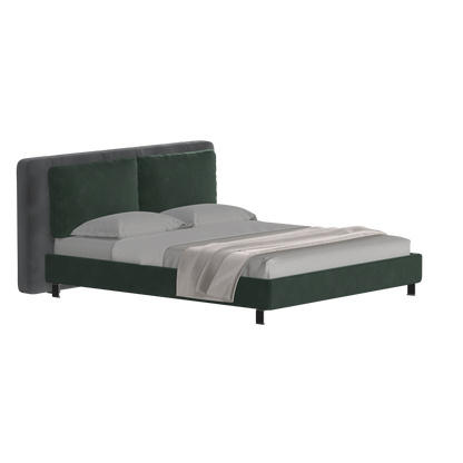 Giovanna Double Bed with Elegant Headboard