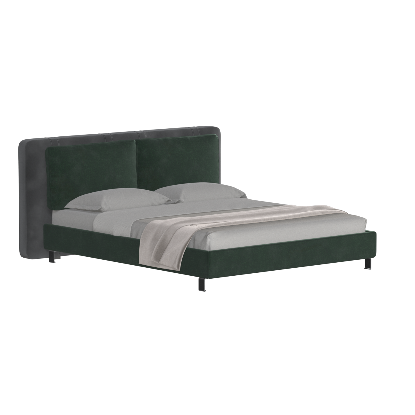 Giovanna Double Bed with Elegant Headboard