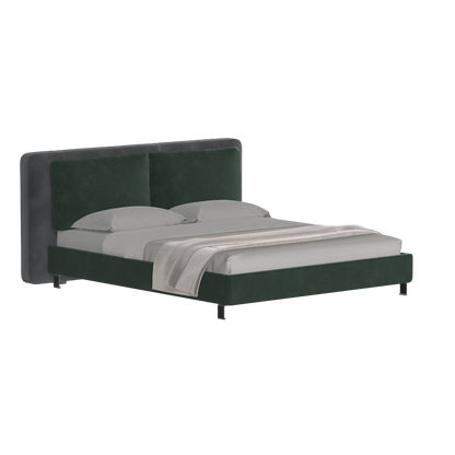 Giovanna Double Bed with Elegant Headboard