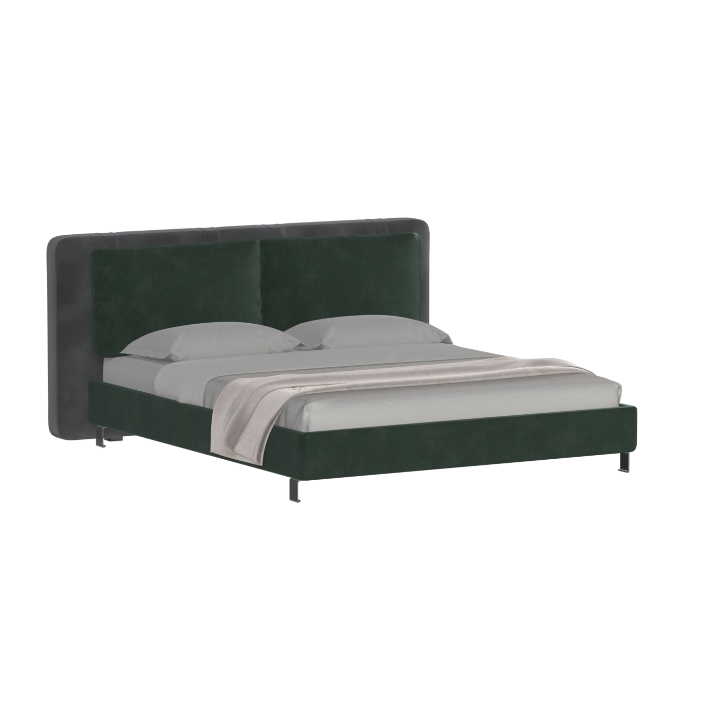 Giovanna Double Bed with Elegant Headboard