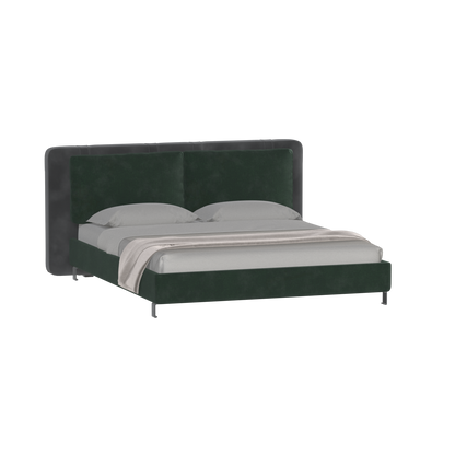 Giovanna Double Bed with Elegant Headboard