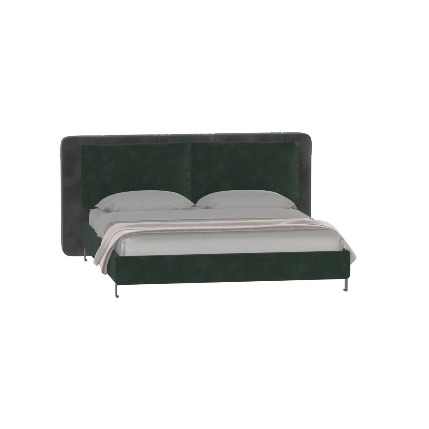 Giovanna Double Bed with Elegant Headboard
