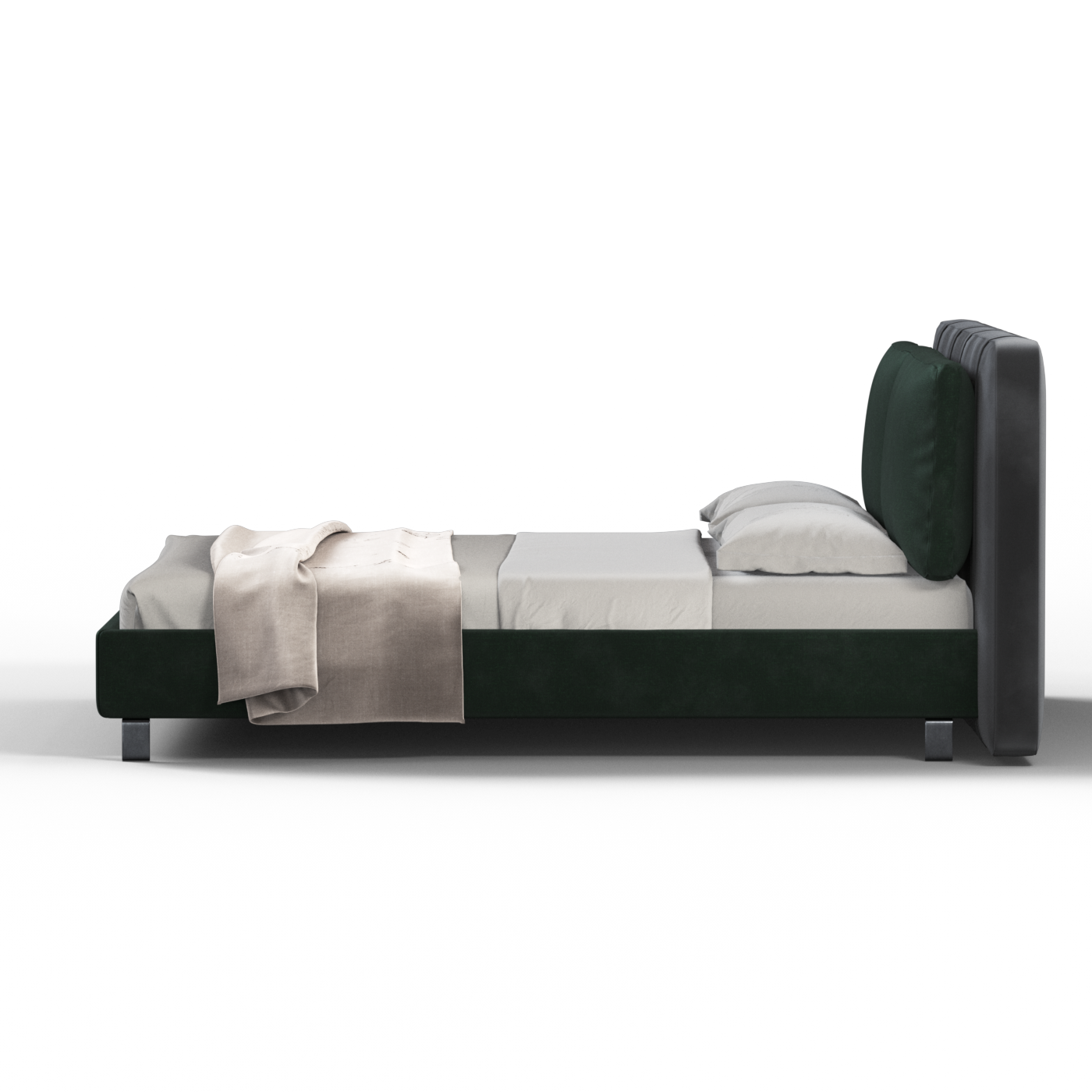 Giovanna Double Bed with Elegant Headboard