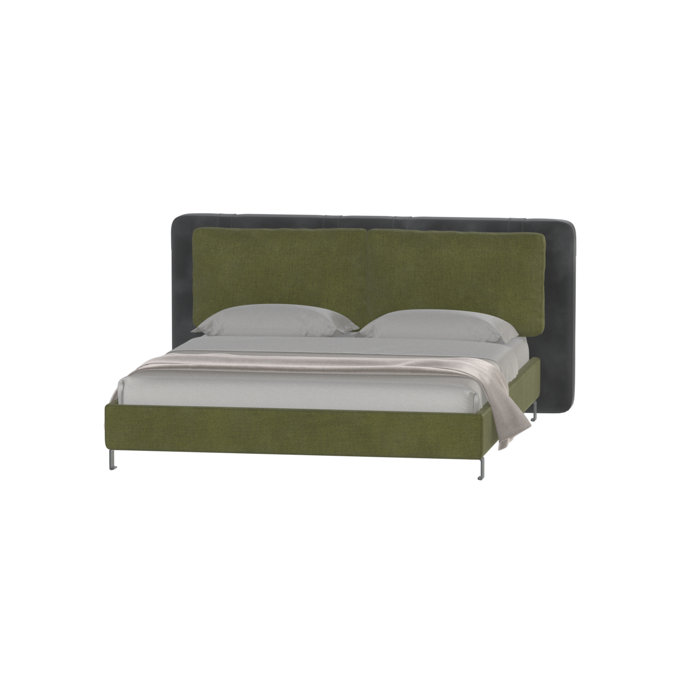 Giovanna Double Bed with Elegant Headboard