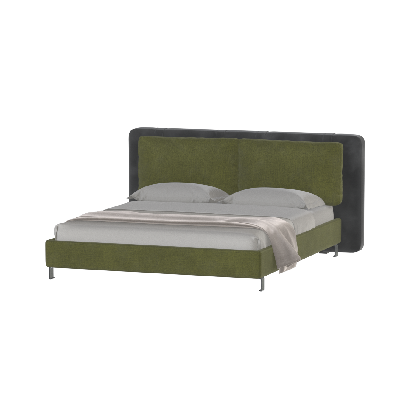 Giovanna Double Bed with Elegant Headboard