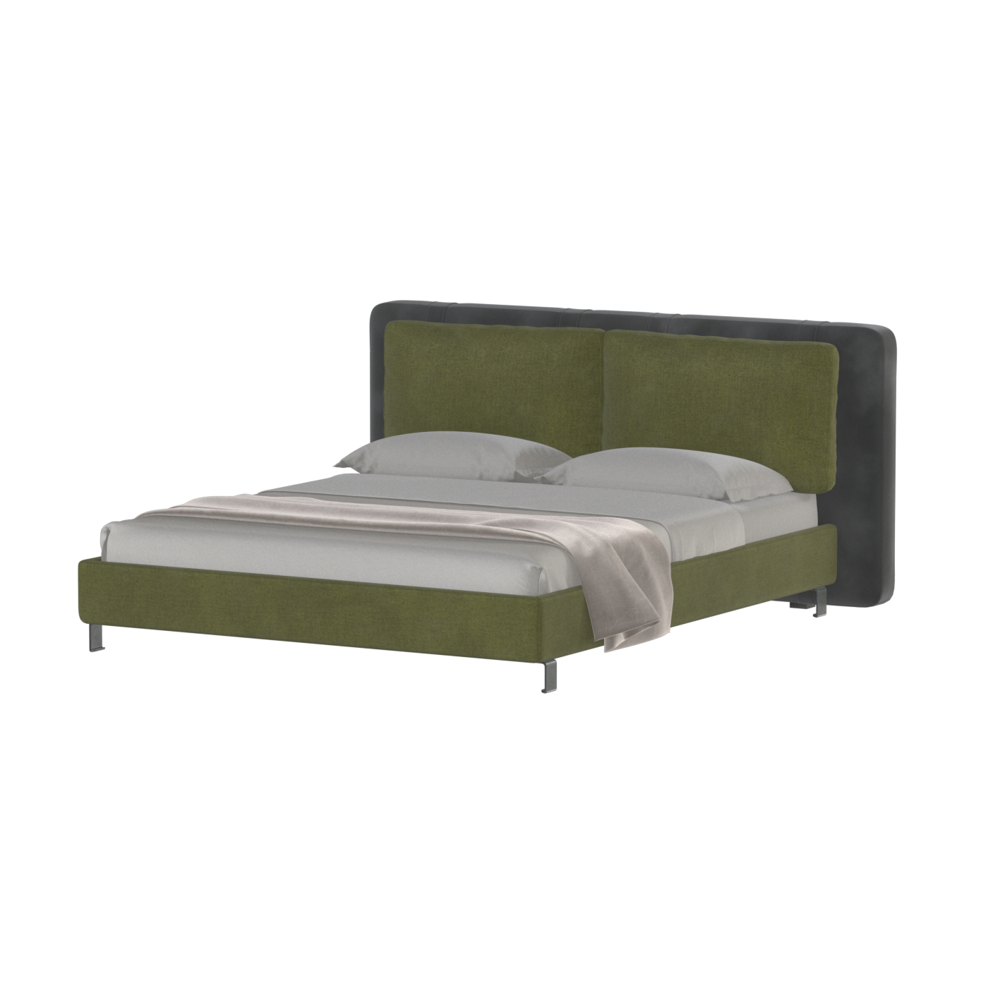 Giovanna Double Bed with Elegant Headboard