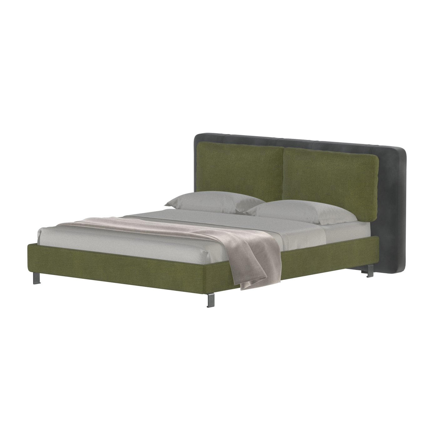 Giovanna Double Bed with Elegant Headboard
