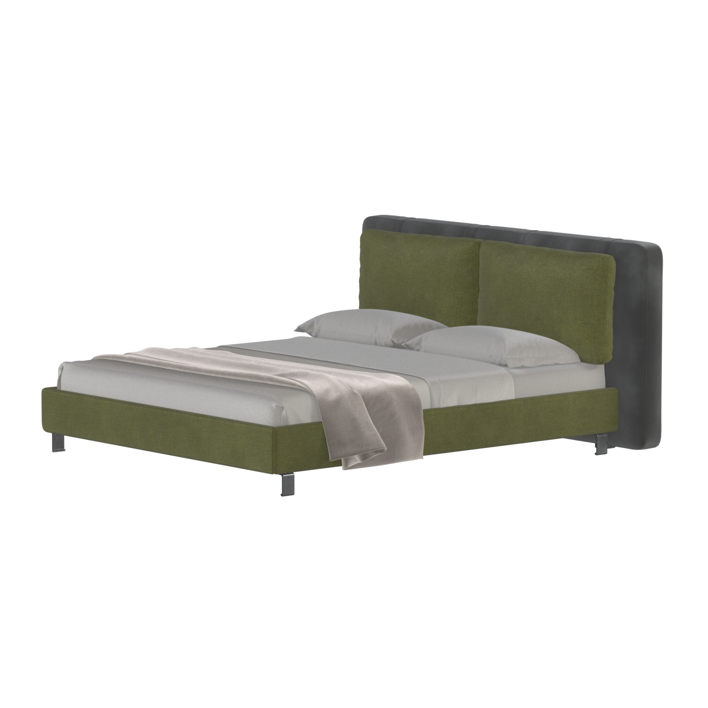 Giovanna Double Bed with Elegant Headboard