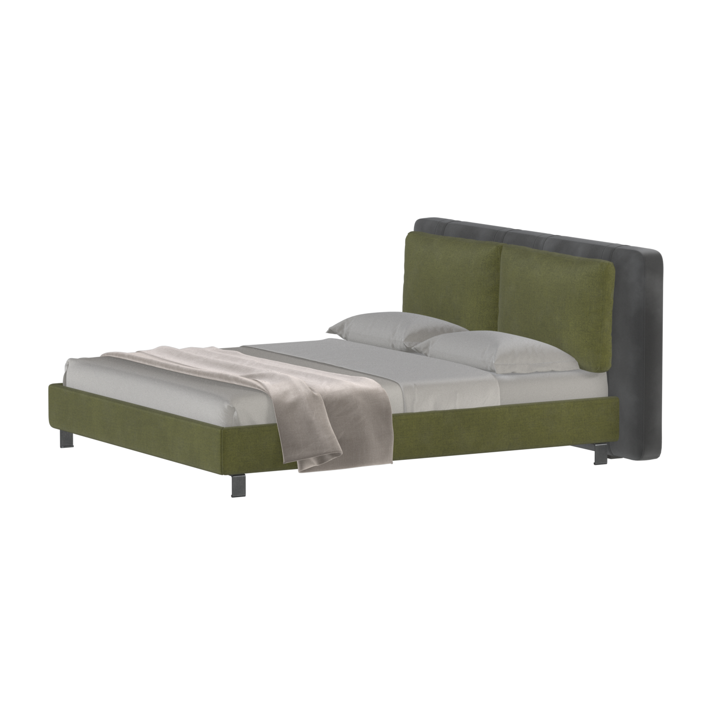 Giovanna Double Bed with Elegant Headboard