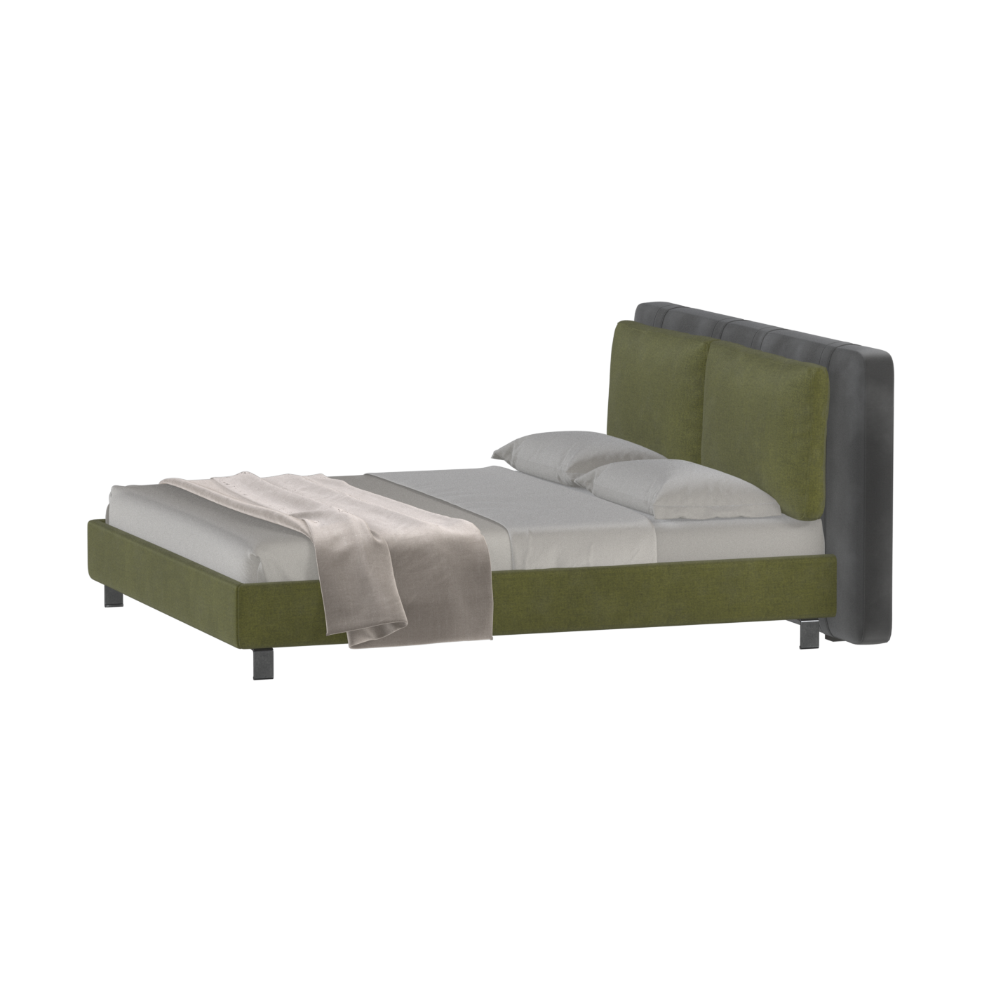 Giovanna Double Bed with Elegant Headboard