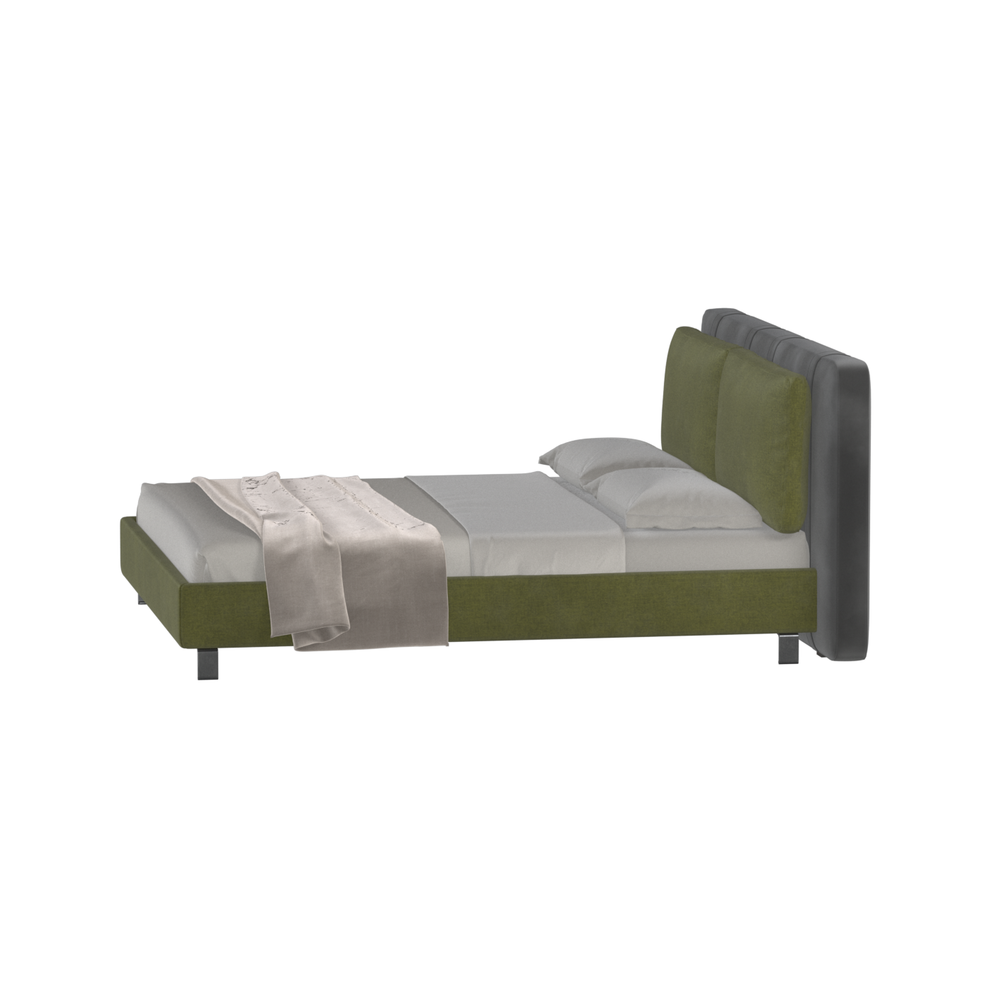 Giovanna Double Bed with Elegant Headboard