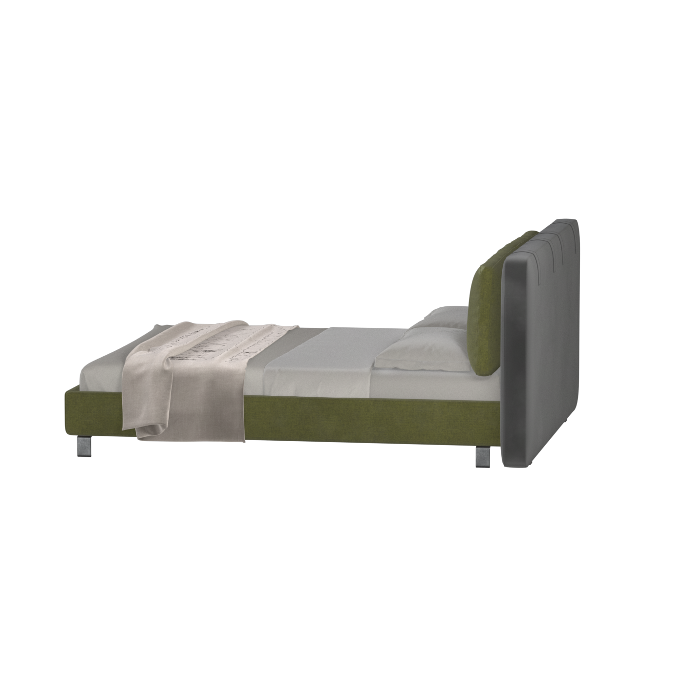 Giovanna Double Bed with Elegant Headboard