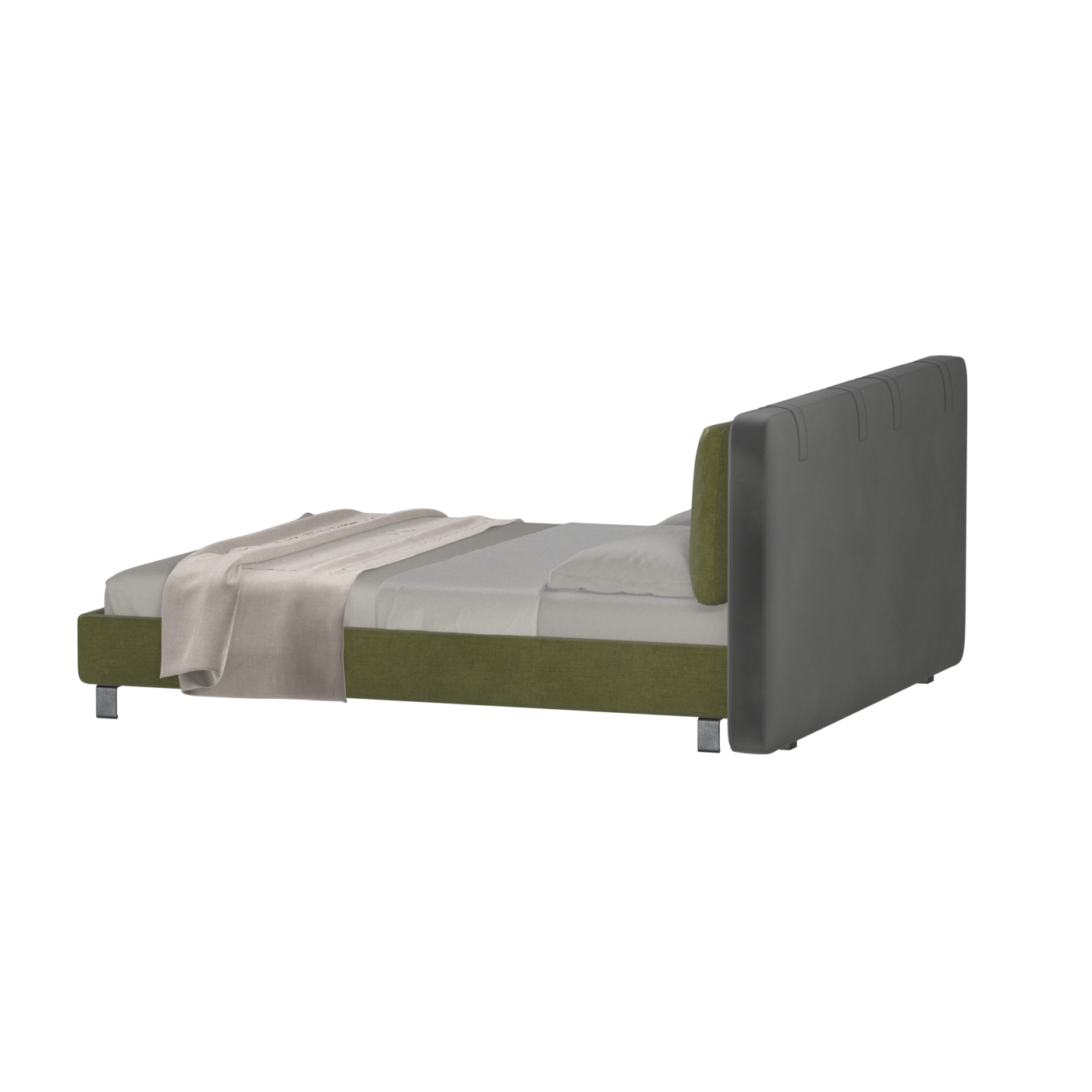 Giovanna Double Bed with Elegant Headboard