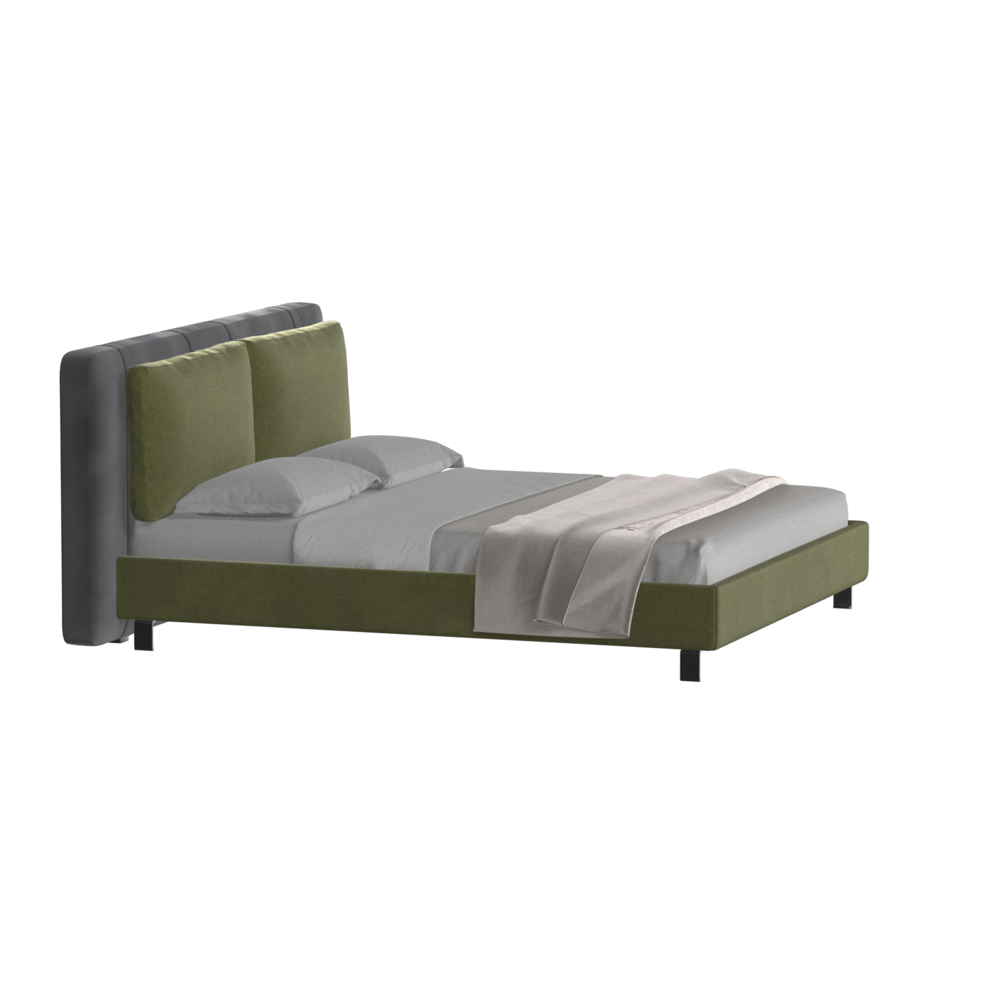 Giovanna Double Bed with Elegant Headboard
