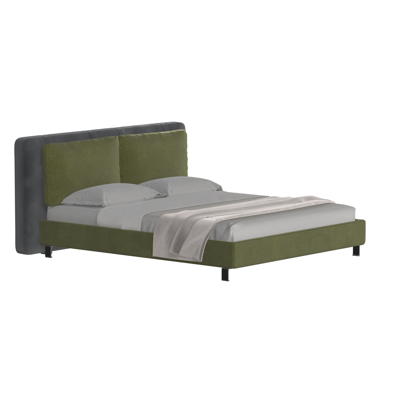 Giovanna Double Bed with Elegant Headboard
