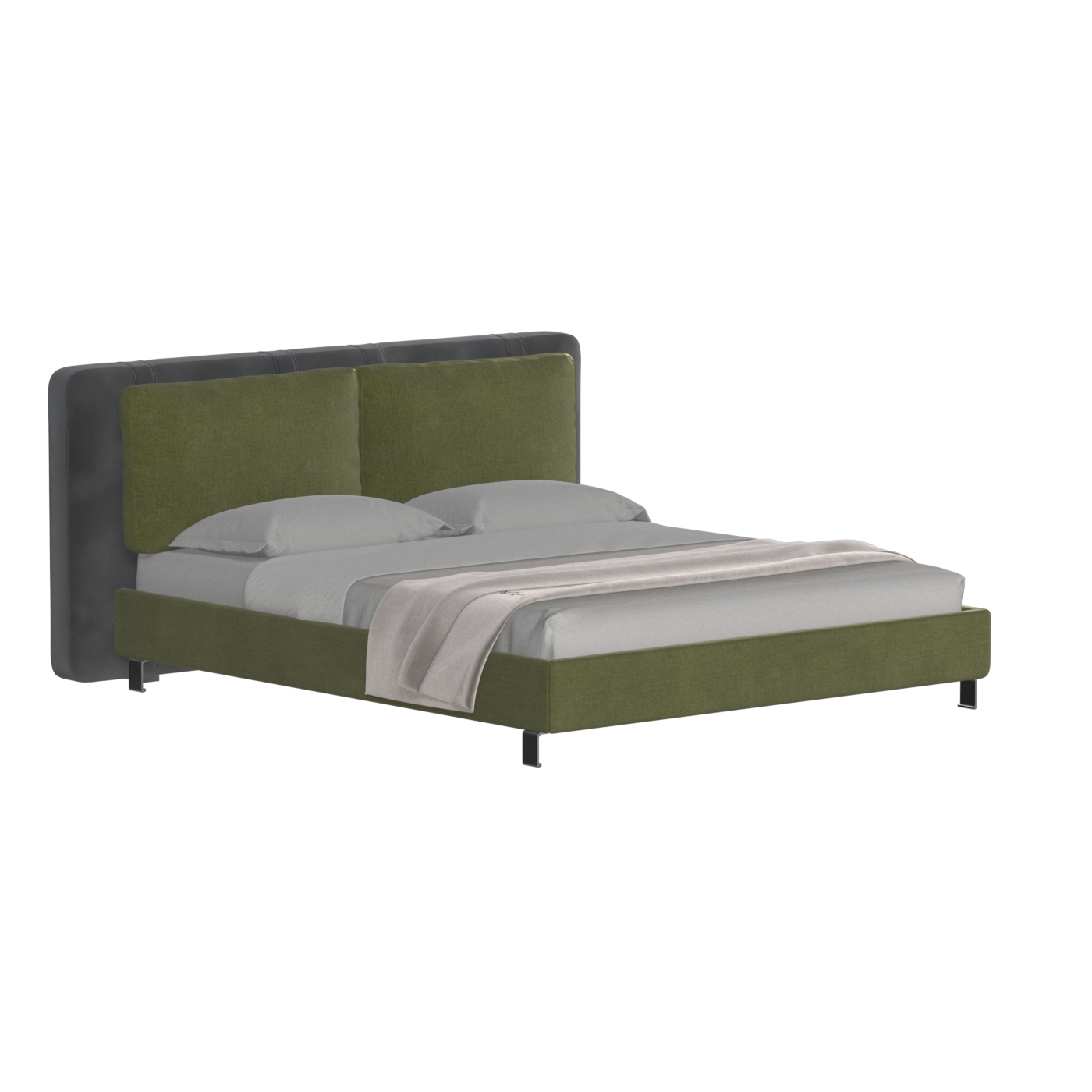 Giovanna Double Bed with Elegant Headboard
