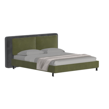 Giovanna Double Bed with Elegant Headboard