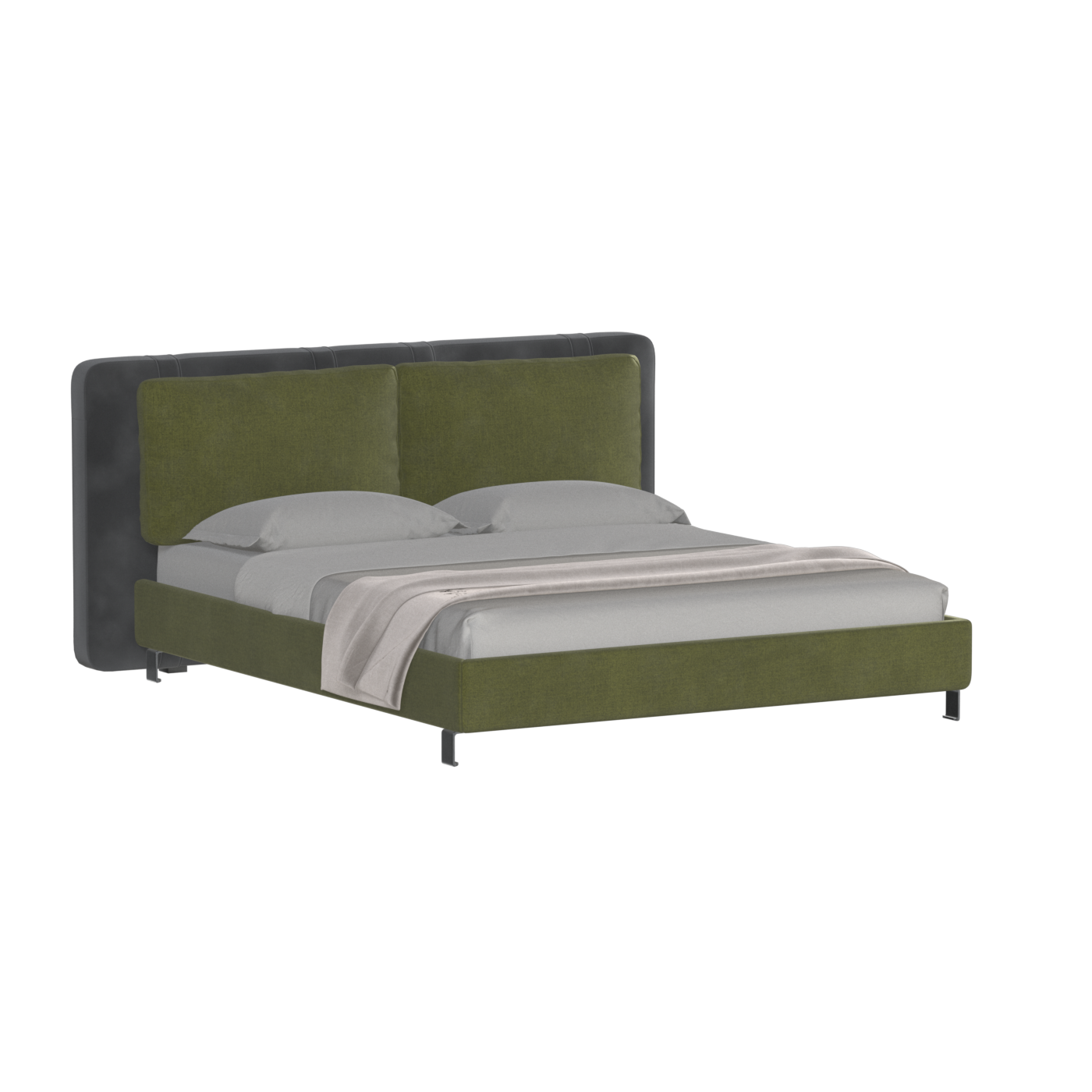 Giovanna Double Bed with Elegant Headboard