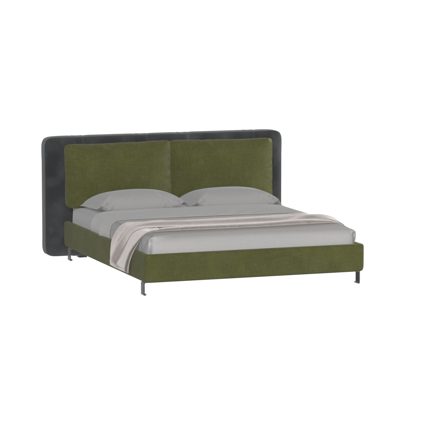 Giovanna Double Bed with Elegant Headboard