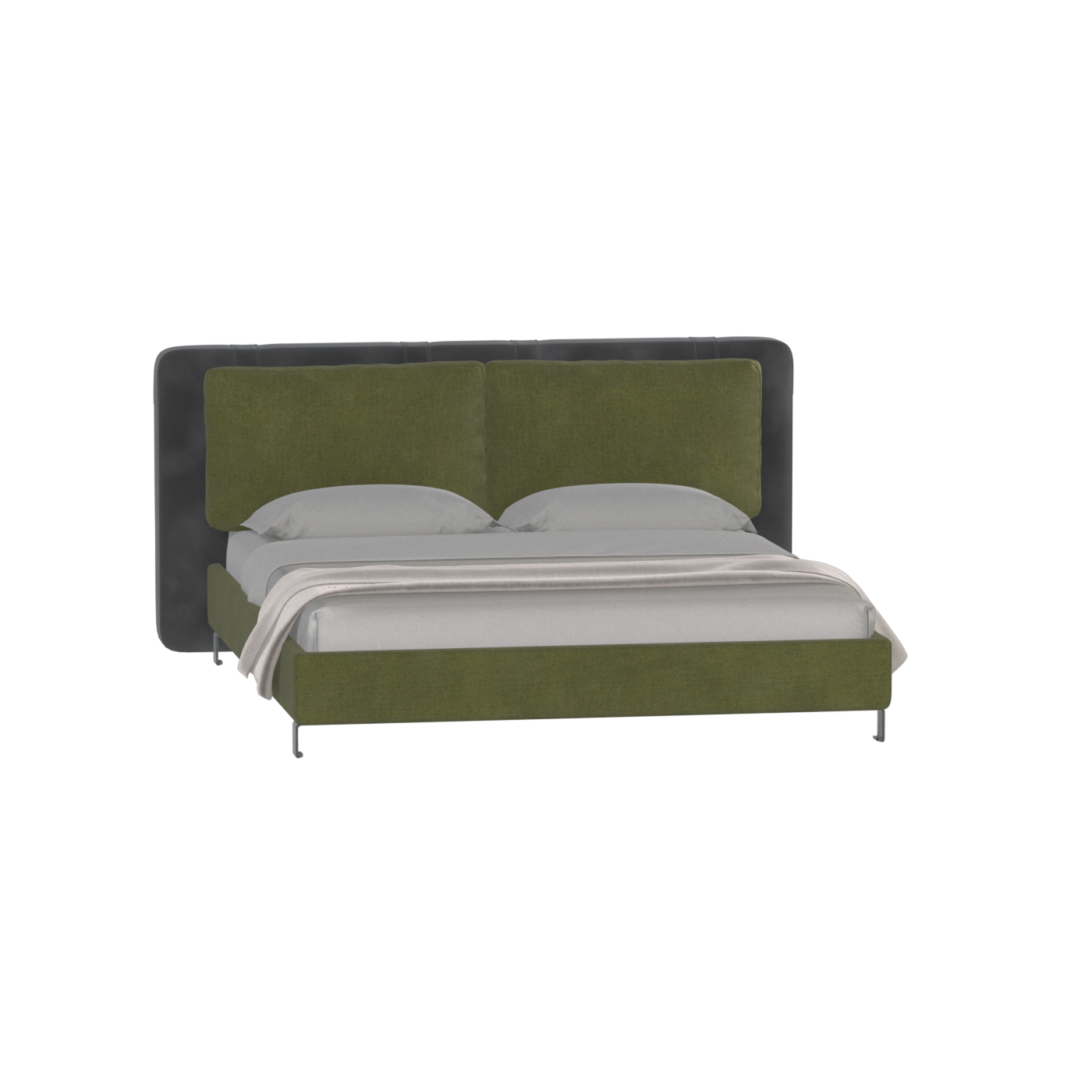 Giovanna Double Bed with Elegant Headboard
