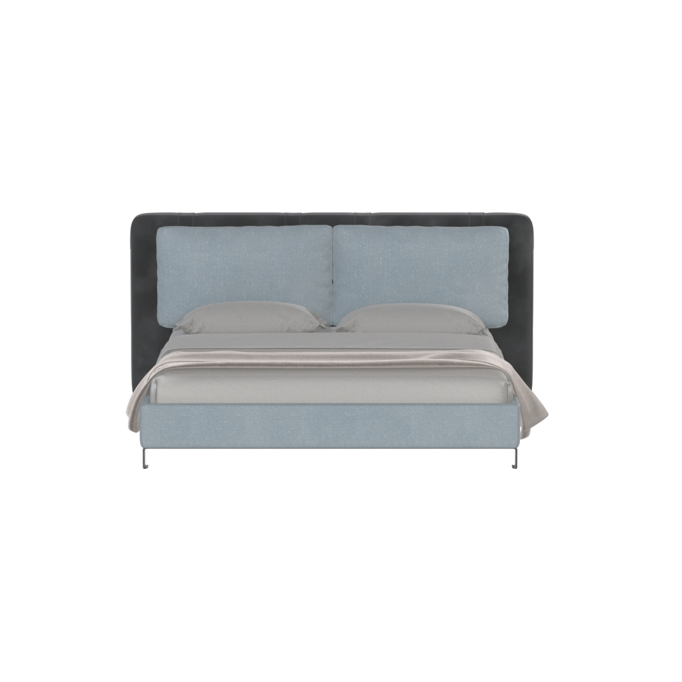 Giovanna Double Bed with Elegant Headboard