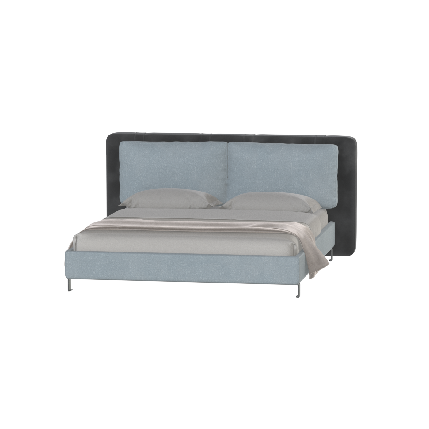 Giovanna Double Bed with Elegant Headboard