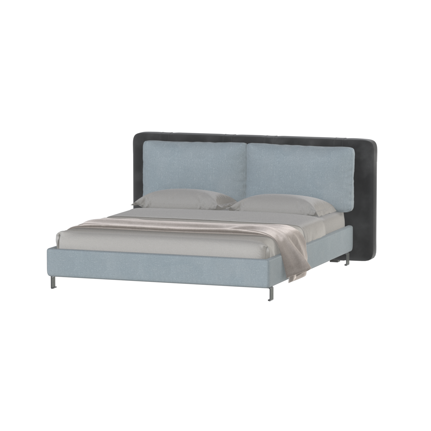 Giovanna Double Bed with Elegant Headboard