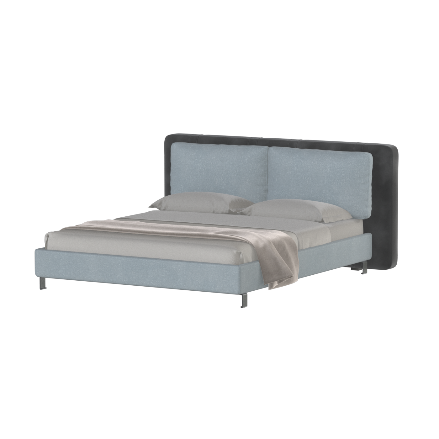 Giovanna Double Bed with Elegant Headboard