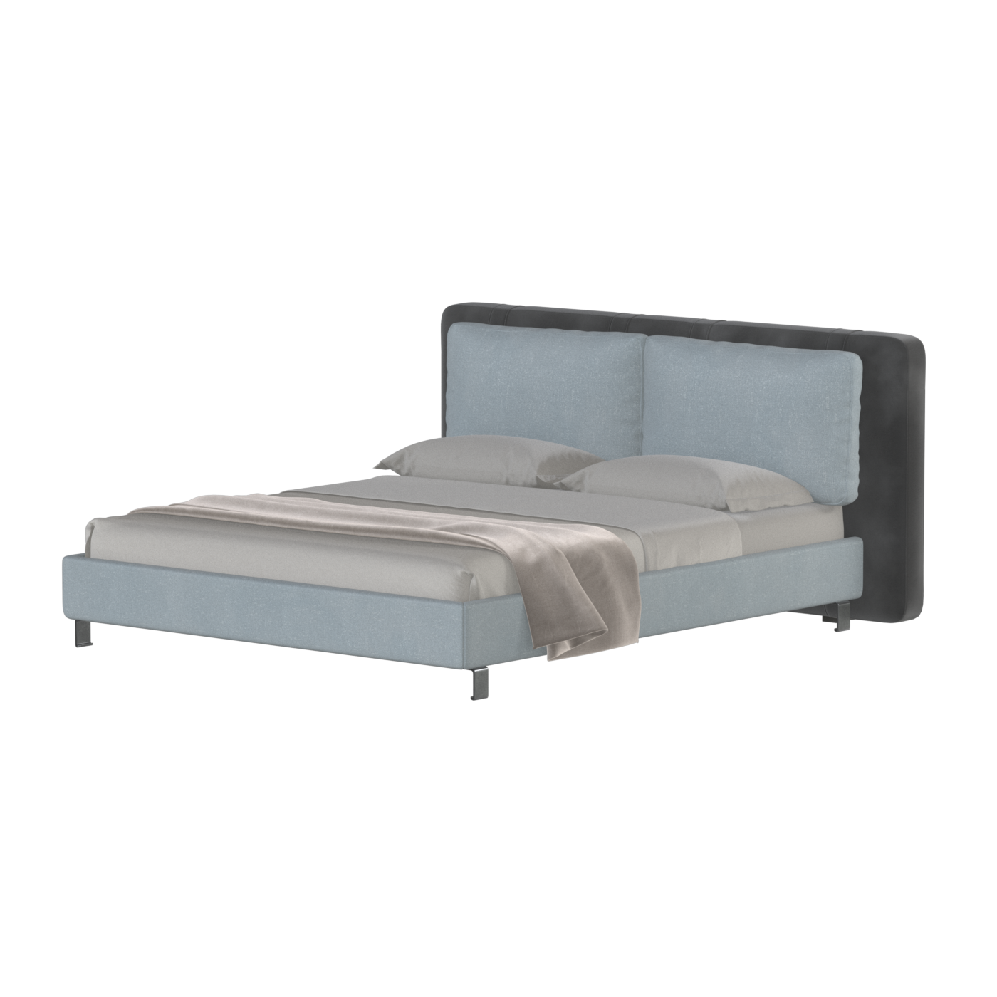 Giovanna Double Bed with Elegant Headboard