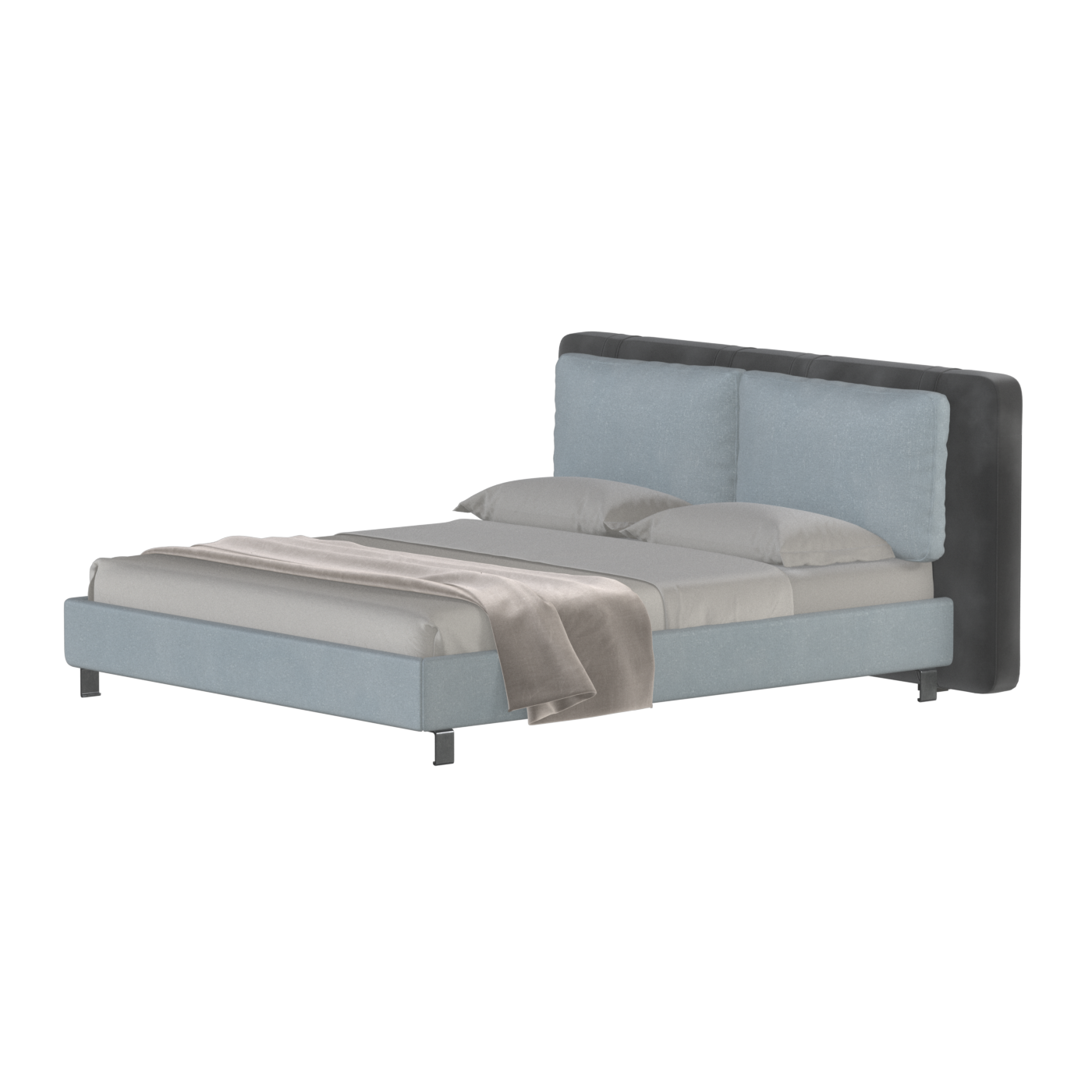Giovanna Double Bed with Elegant Headboard