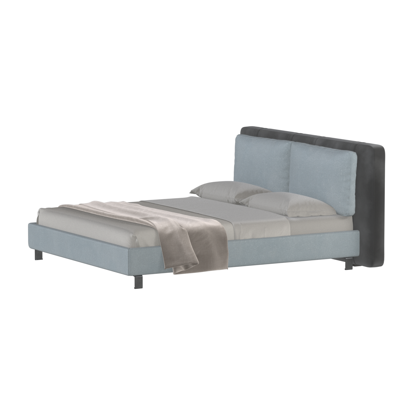 Giovanna Double Bed with Elegant Headboard