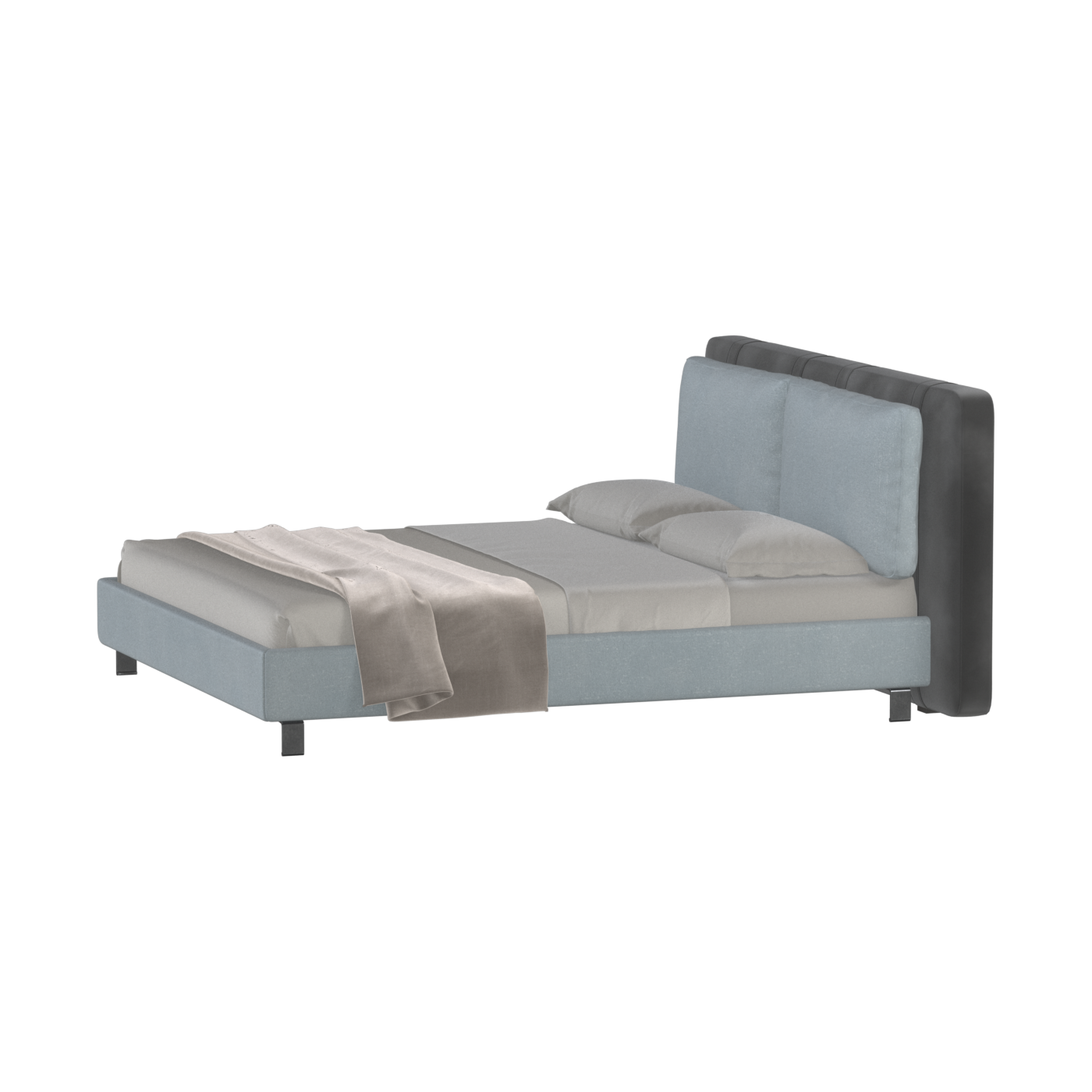 Giovanna Double Bed with Elegant Headboard