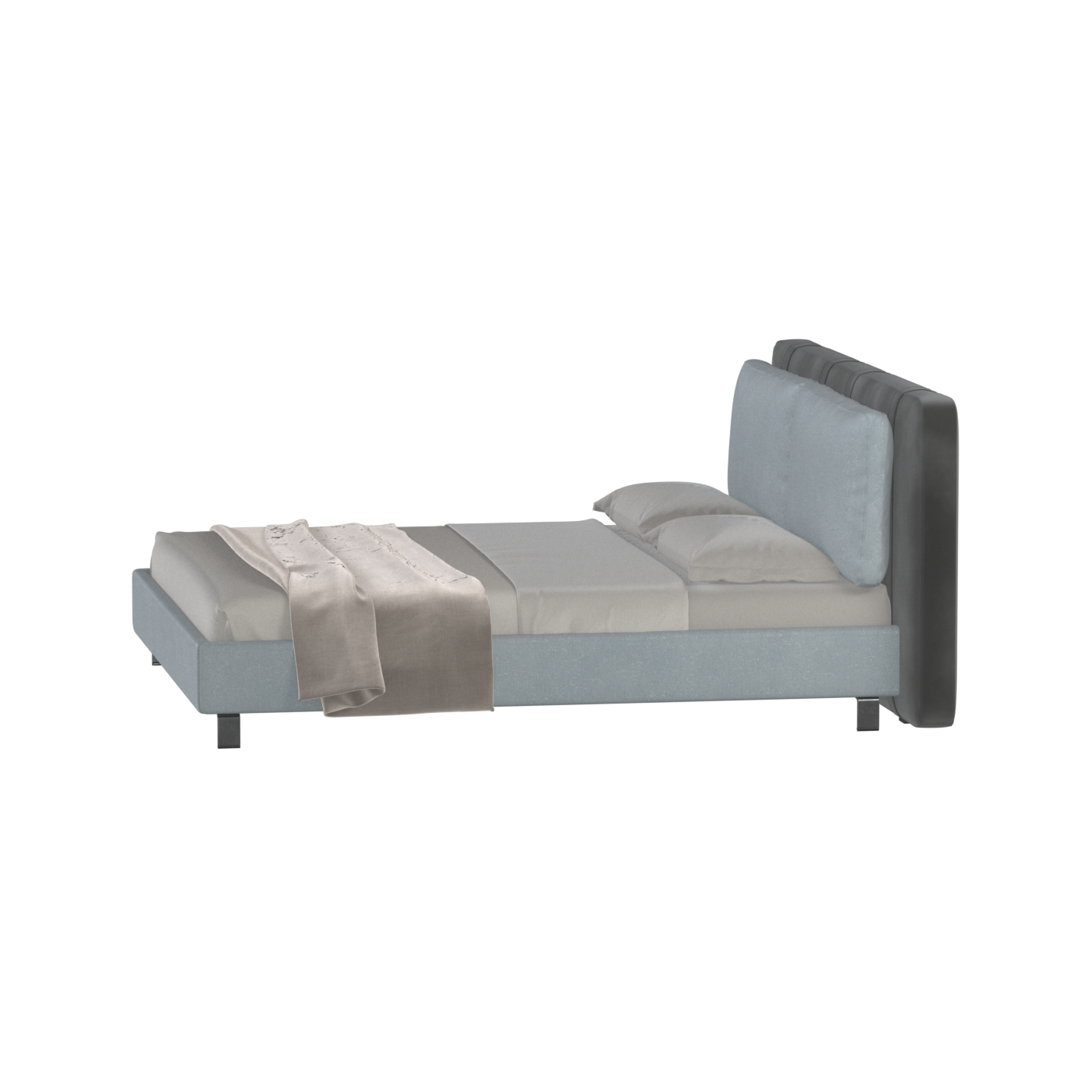 Giovanna Double Bed with Elegant Headboard
