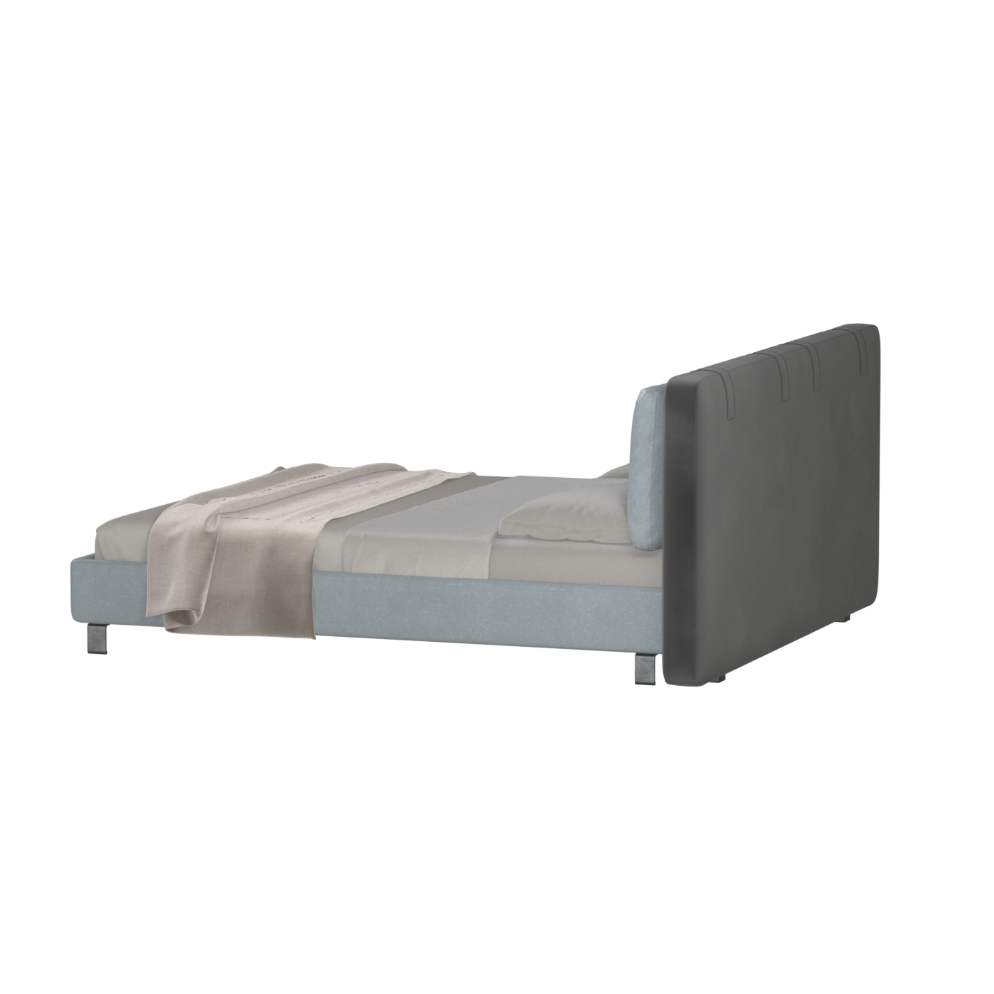 Giovanna Double Bed with Elegant Headboard
