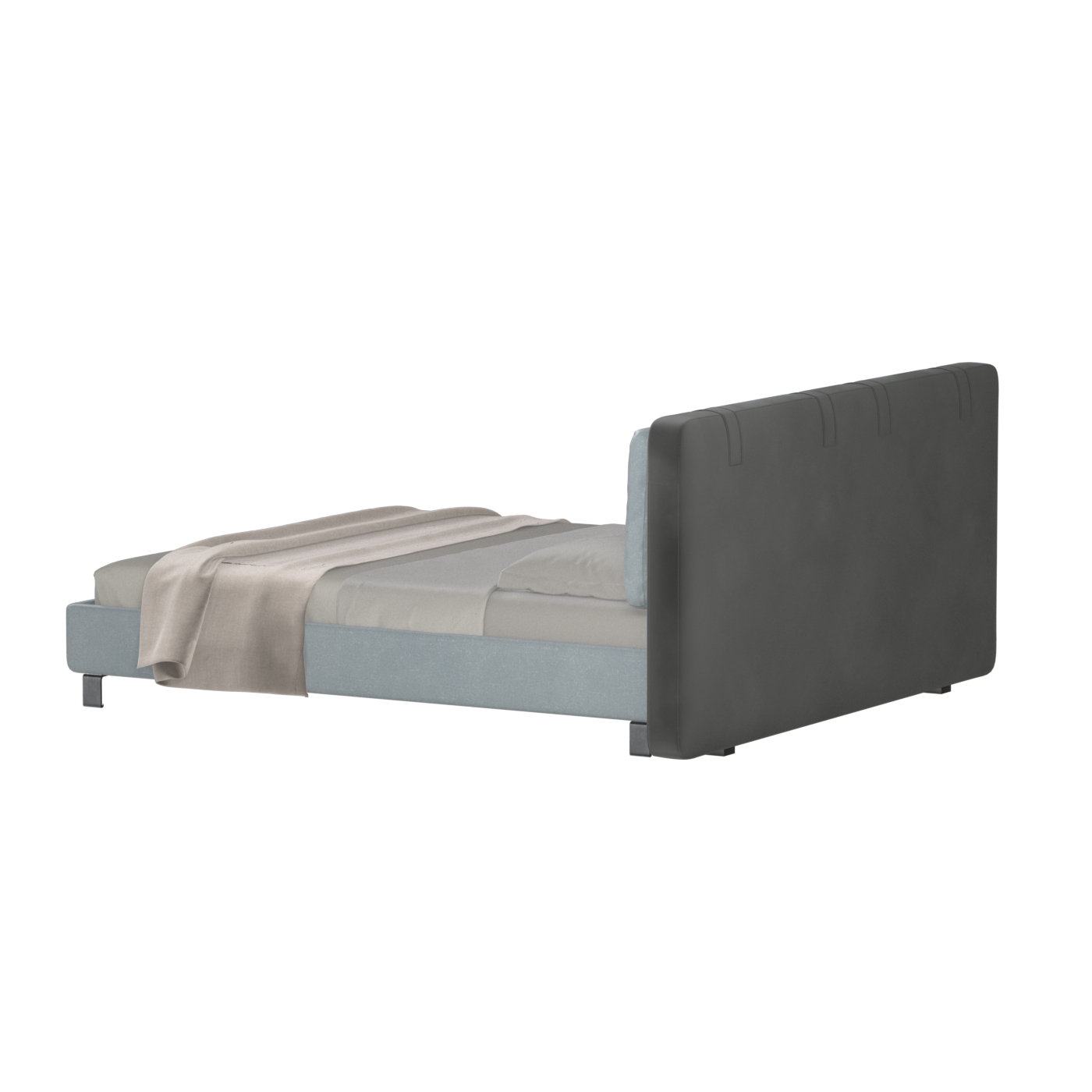 Giovanna Double Bed with Elegant Headboard