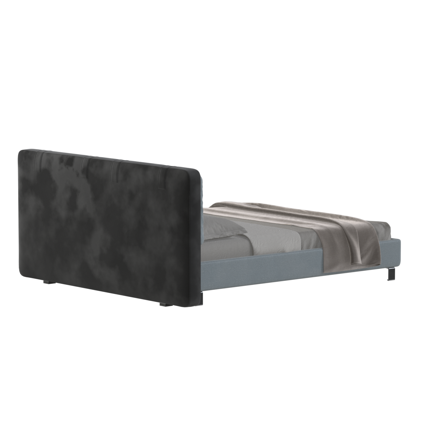 Giovanna Double Bed with Elegant Headboard