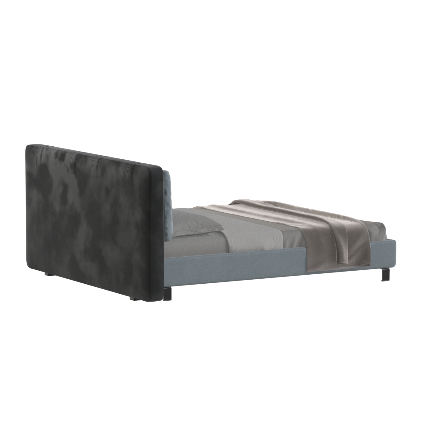 Giovanna Double Bed with Elegant Headboard