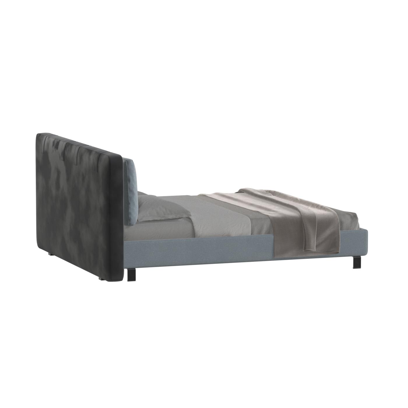 Giovanna Double Bed with Elegant Headboard