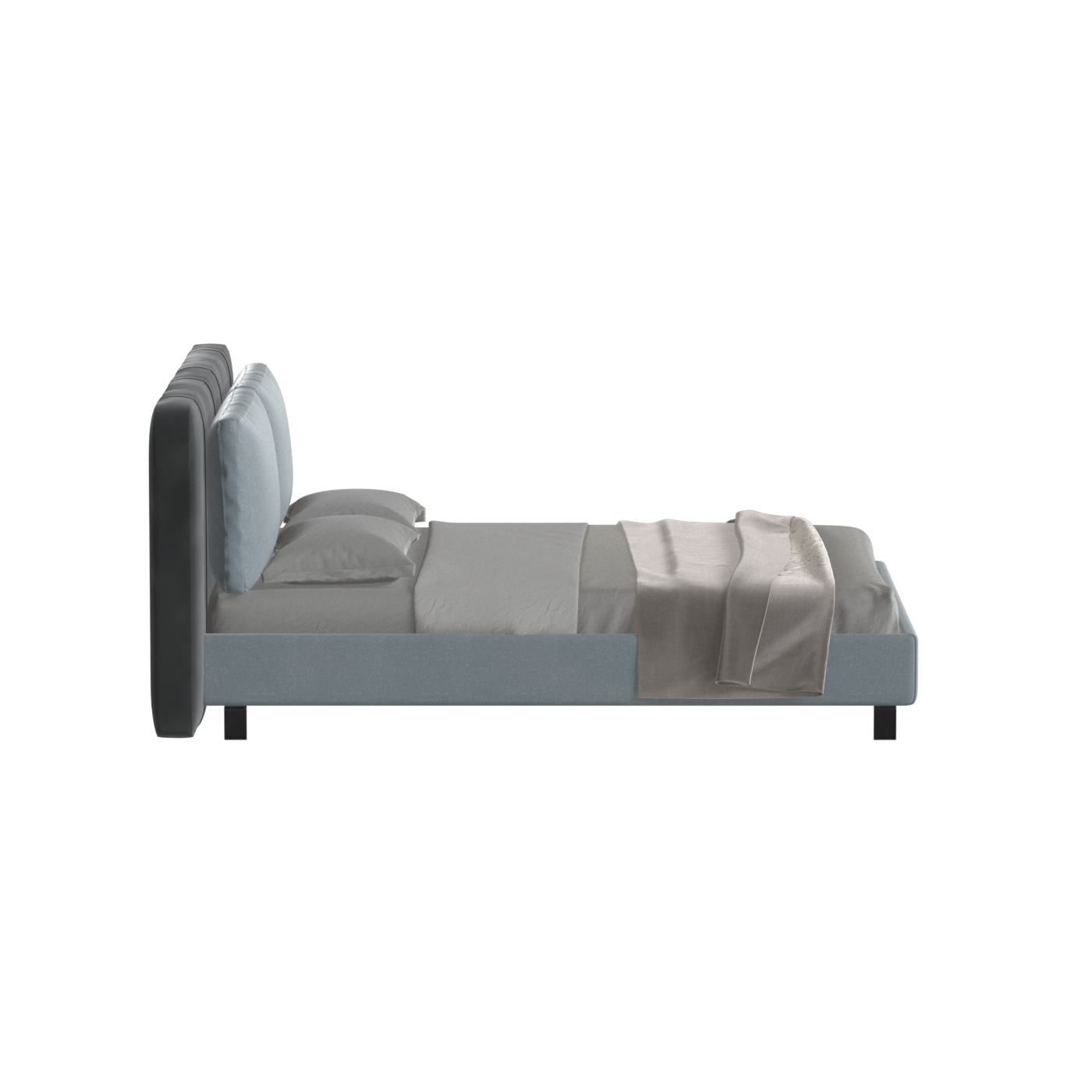 Giovanna Double Bed with Elegant Headboard