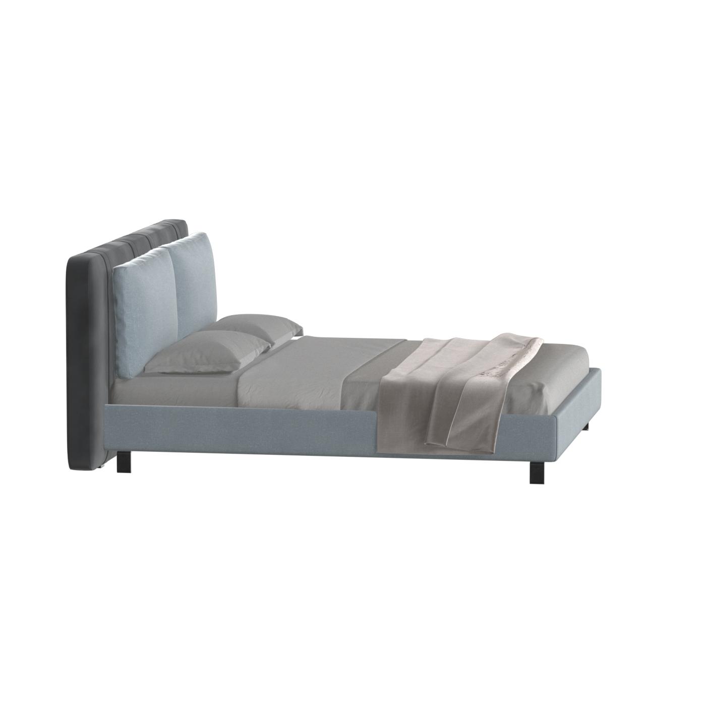 Giovanna Double Bed with Elegant Headboard