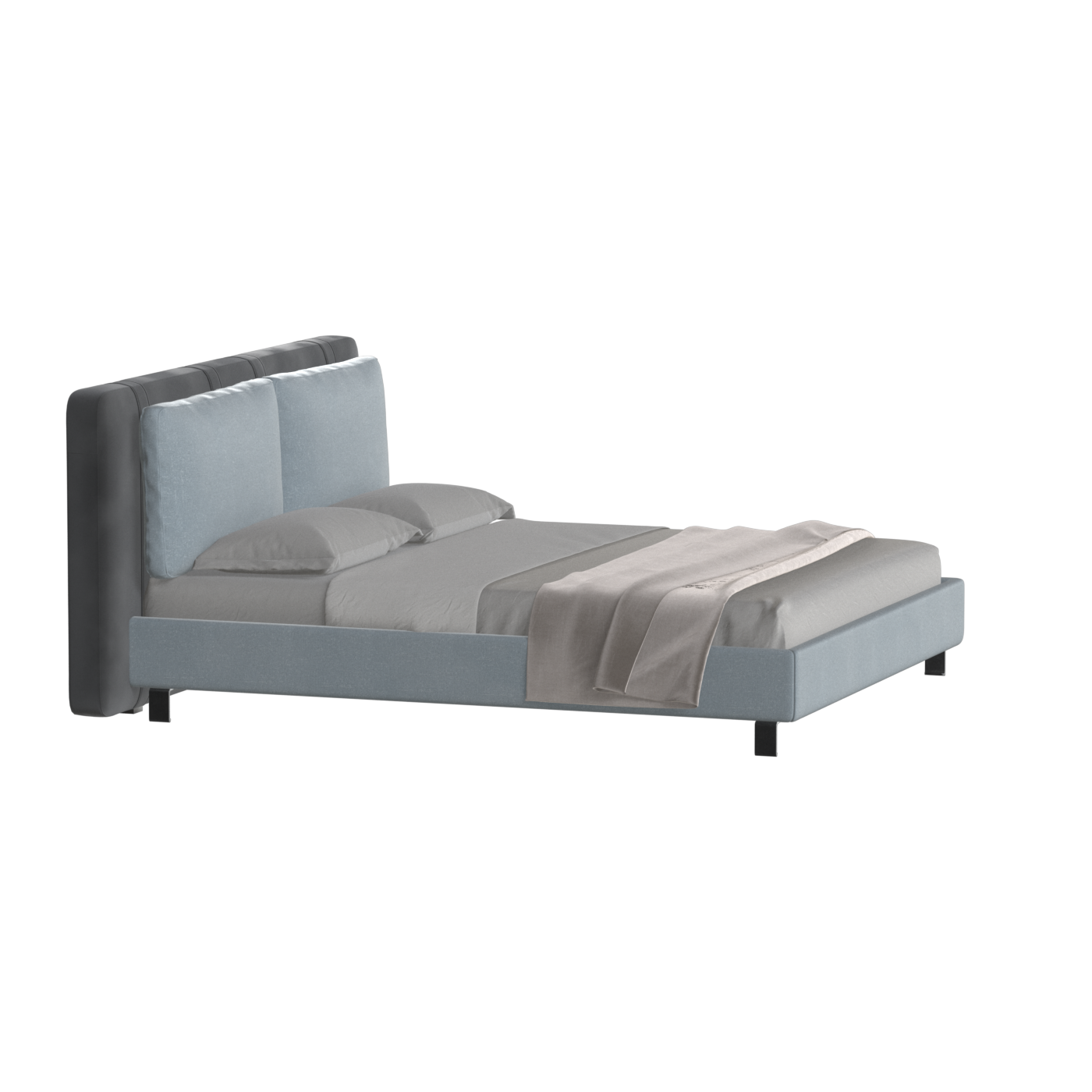 Giovanna Double Bed with Elegant Headboard