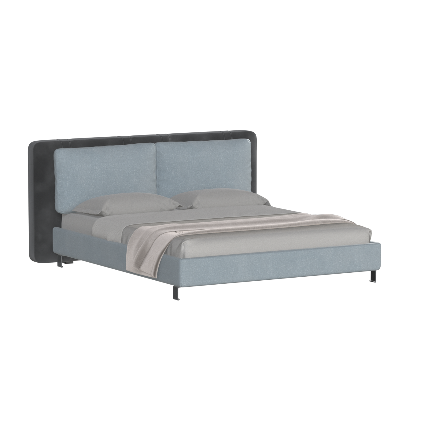 Giovanna Double Bed with Elegant Headboard