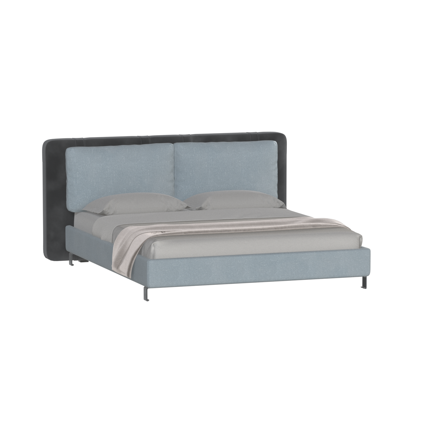 Giovanna Double Bed with Elegant Headboard