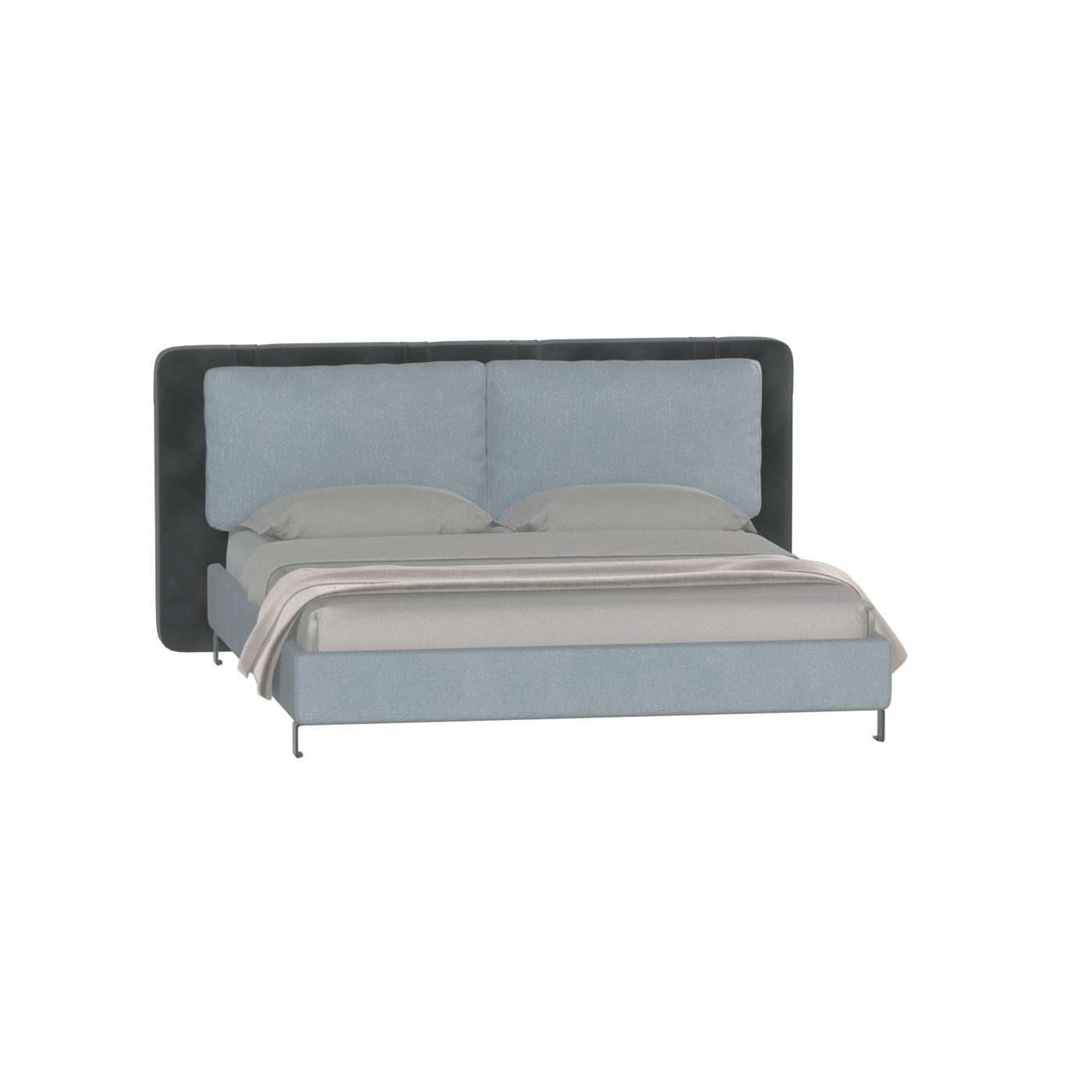 Giovanna Double Bed with Elegant Headboard