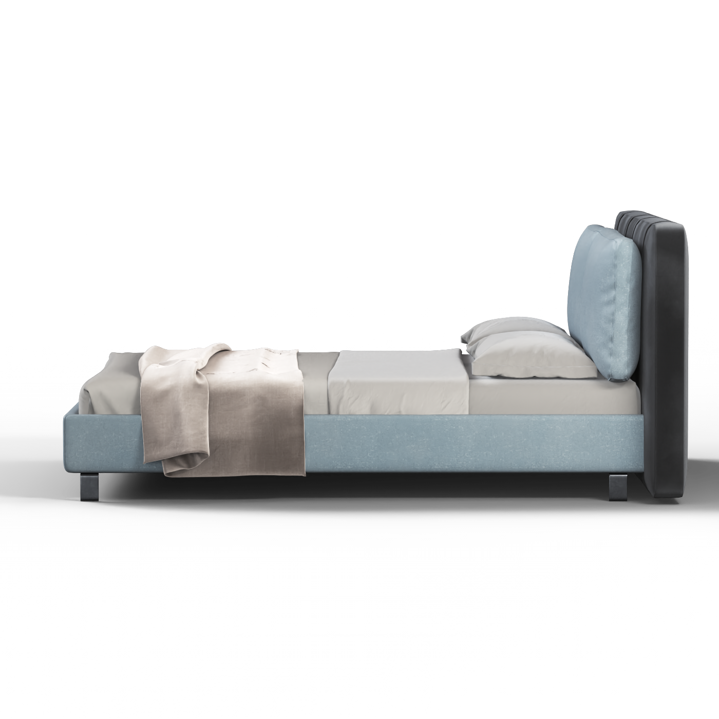 Giovanna Double Bed with Elegant Headboard